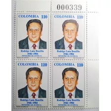 Estampillas Colombia 1992 Rodrigo Lara Bonilla Ministro