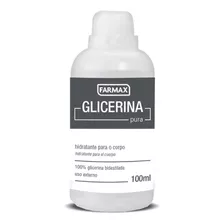 Glicerina Hidratante Para O Corpo 100% Pura Farmax 100ml