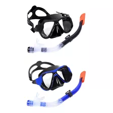 Conjunto De 2 Conjuntos De Máscara De Mergulho Com Snorkel