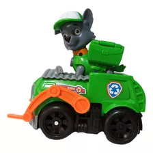 Super Paw Patrol Rocky + Vehículo Juguetería Para Niños