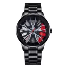 Reloj Hombre Llanta Deportiva Automóvil Metálico. Premium!