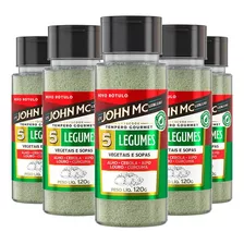 5x Tempero Gourmet Para Legumes John Mc 120g