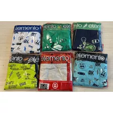 Pack X 3 Calzoncillos Boxer Nene Niño Elemento Talles 1 Al 6