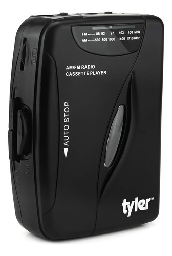 Reproductor De Casetes Estéreo Portátil Tyler Tcp-02, Delgad