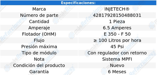 Bomba De Gasolina Peugeot 206 01-06, 307 03-07, 406 00-05 Foto 4