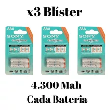 Baterías Recargables Aaa Sony 4 Pilas/ 4.300 Mah 1.2 V