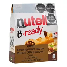 Nutella Ferrero B-ready 6 Piezas - kg a $3998
