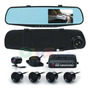 Espejo Retrovisor Dvr Universal 2 Camaras Delantera Reversa