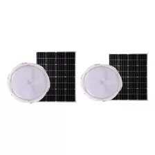  Lampara Solar Foco Para Interiores X 2 Unidades