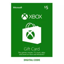 Microsoft Gift Card 5 Dolares - Cartao Live 5 Dolares