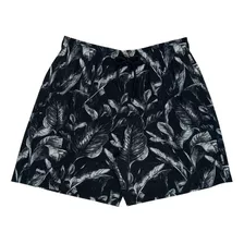 Shorts Estamapado Folhagens Mash