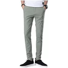 Pantalones De Hombre Pantalones Casuales Deportivos Delgados