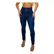 Calça Jeans Feminina Premium Recorte Lateral Barra Desfiada 