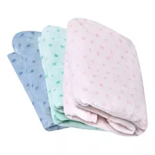 Manta Cobertor Microfibra Premium Bebe Infantil 90cm X 70cm Cor Rosa