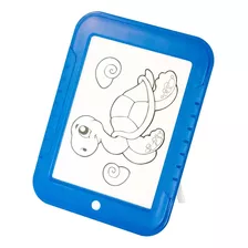 Tablet Infantil Lousa Magica Digital Com Neon Sensacional Cor Azul