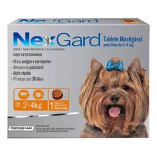 Anripulgas Y Garrapatas Nexgard Para Perros De 2 A 4 Kg