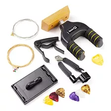 Rockjam Universal Guitar Accessories Super-kit Con Colgador,