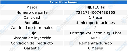 Inyector Combustible Hummer H3 L5 3.7l 2007 Injetech Foto 4