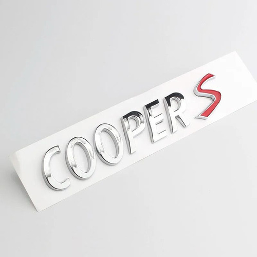 Juego De Letras Emblema Mini Cooper S All Black Foto 4