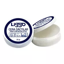 Cera Dactilar Antibacterial P/contar Billetes X 20 Gr Liggo Color Blanco