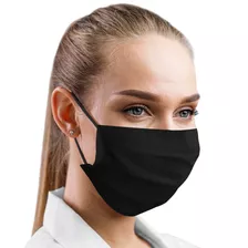 Máscara Reutilizavel Proteção Respiratória Lavável Preto