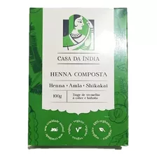 Henna Indiana 100% Natural Composta Herbal Em Pó Coloração