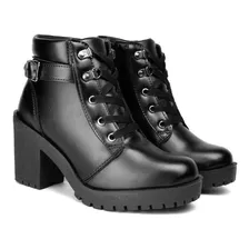 Bota Coturno Feminino Cano Curto Neway Inverno 1600a