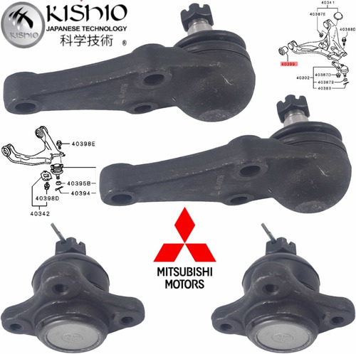 Kit Rotulas Superi E Inferi Estabiliza Mitsubishi L200 08-20 Foto 4