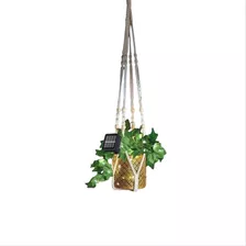 Lampara Colgante Decoracion Led Solar Planta Artificial 