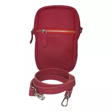 Morral Chico Porta Celular De Cuero Ideal Para Viaje O Para 