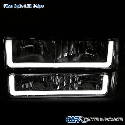 Fits 94-98 Gmc C10 C/k 1500 2500 Sierra Yukon Headlights Oaa Foto 6