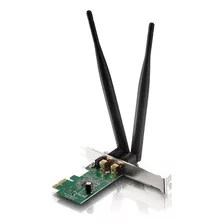 Placa De Red Wifi Pci-e Express 1x 300mb C/ 2 Antenas 5 Dbi