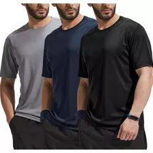 Kit 3 Camisetas Básicas Masculina Dry Fit Lisa Tradicional