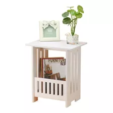 Mesa Auxiliar De Café Vintage Living 40x34x26cm Blanco