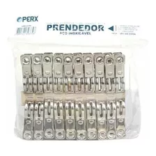 Prendedor Pregador De Roupas Inox Varal Lavagem Kit 20 Clips