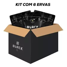 Kit Erva Mate Black Tereré Cx 6un Double Black 500g Premium