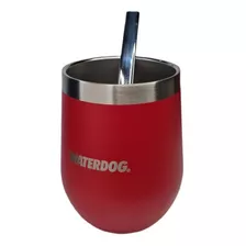 Vaso Termico Waterdog Copon Mate 350cc Acero Inox Tapa Color Rojo