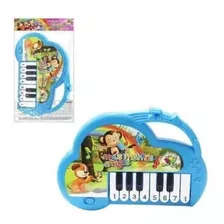 Pianinho Infantil Brinquedo Teclado Mini Som E Melodia Bebê Cor Azul