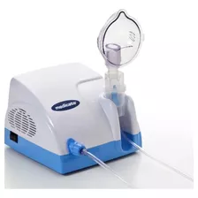 Nebulizador Compressor Medicate Md1000 Turbo Branco E Azul 127v/220v