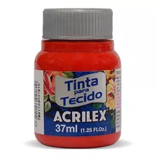 Tinta Tecido Fosca 37ml Vermelho Tomate Acrilex