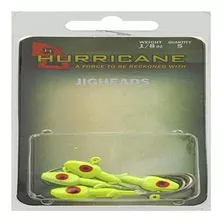 Agua Salada Huracán Jig Head, De 1/8 Onzas, Chartreuse.