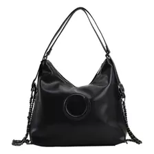 Bolsa Mochila Feminina Fashion Preto Saco Tote Passeio Top