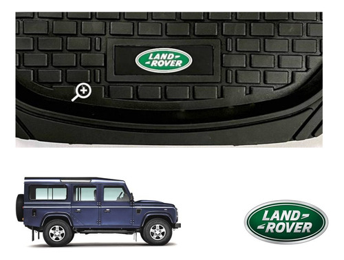 Tapetes 3d Logo Land Rover + Cubre Volante Defender 00 A 19 Foto 7