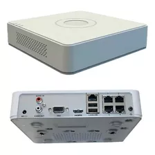 Nvr 4ch (4poe) | Hasta 4mp 1080p Hikvision Hk-ds7104ni-q1/4p Color Blanco