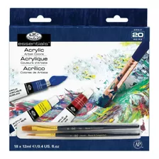 Kit De Pintura Acrílica Royal & Langnickel, 20 Piezas, Acr18-3t