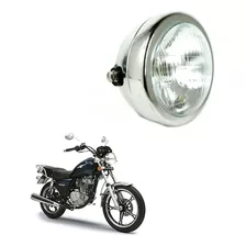 Farol Completo Cromado Custom Cafe Racer Chopper Bobber