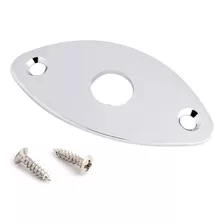 Bogart Guitar Jack Socket Plate Curved Oval Football Style O