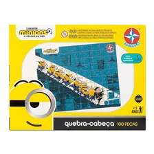 Quebra Cabeça Puzzle Infantil Minions 100 Peças Estrela