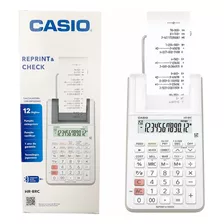 Calculadora Casio Bivolt Impressão Hr-8rc Com Bobina Branca