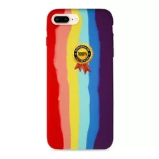 Capinha Case Silicone Orgulho Arco Iris Para Iphon 7/8 Plus